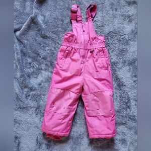 Wippette Girls 2T Pink Snow Bib